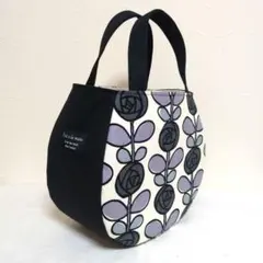 北欧テイスト　ころりんバッグ　トートバッグ　グレー　ハンドメイド