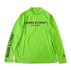 MARK＆LONA マークアンドロナ 半袖 モックネック シャツ 46 イエロー