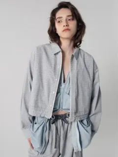 ジャケット・アウター ELCHELE / DADDY CHECK ZIP UP SHIRT ELCHELE】DADDY CHECK ZIP UP SHIRT - メルカリ
