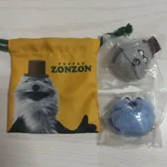 パペットスンスン スンスン ゾンゾン 前髪クリップ ミニ巾着