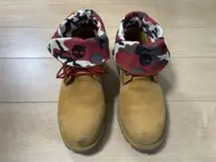 Timberland スエード ワークブーツ ベージュ/迷彩
