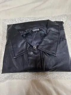 ブラック　レザージャケット　ライダース