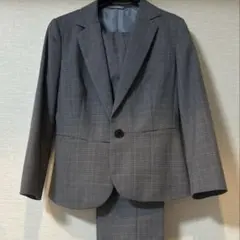 SUIT SQUAREグレー チェック柄 ビジネススーツ 上下セット38のサムネイル