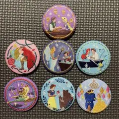 Disney Characters 刺繍缶バッジ 7個セット