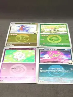 トゲピー　シロナのミカルゲ　ガバイト　シェイミ　ミラー4枚セット