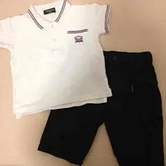 コムサ♡白ポロ・黒ハーパンセット
