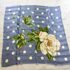 極美品✨ヴァレンティノ スカーフ 大判 花柄 水玉 スカーフ バンダナ ショール