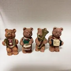 楽器を持ったクマの陶器置物6体セット - メルカリ