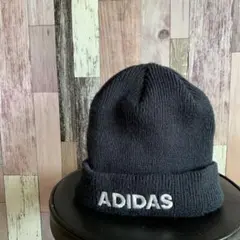 アディダス ニットキャップ　ネイビー