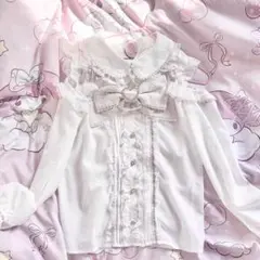 LIZLISA♡ BIGリボンオープンショルダーブラウス