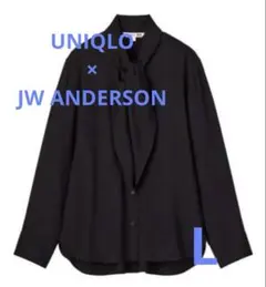 UNIQLO JWANDERSON コラボ　レーヨンボウタイブラウス　ブラック