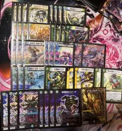 そ*こ様 デュエルマスターズ　黒緑バロム　引退品 No.7533 デュエマ 黒緑バロム デッキパーツ 大量セット - メルカリ