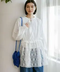 試着のみ　niko and… ニコアンド コットンタッチドレスチュニック