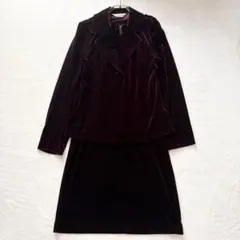 極美品★Aylesbury フォーマル スーツ セットアップ ワンピース ベロア