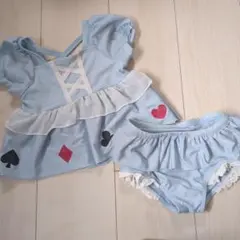 cottoli ディズニー 不思議の国のアリス セパレート 水着 110