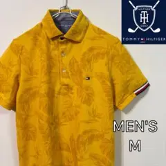 【TOMMY HILFIGER GOLF】美品LEAF-PRINTED POLO