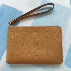 【値下げ】COACH ブラウン レザー ポーチ