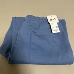 【新品未使用】ユニクロ C スウェットワイドパンツ　Lサイズ　ブルー
