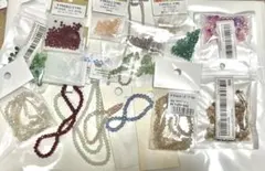 ガラスビーズ ボタンカット セット