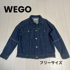 WEGO デニムジャケット　デニム　フリーサイズ　オーバーサイズ