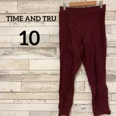 TIME AND TRU 【10】 バーガンディ スキニーパンツ ストレッチ