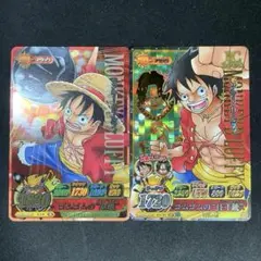 ワンピーベリーマッチIC ルフィ　ゾロ　キャンペーン ワンピーベリーマッチダブル キャンペーン ルフィ ゾロ 2枚セット