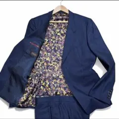 極美品 ポールスミスコレクション セットアップ スーツ 花柄 濃紺 L