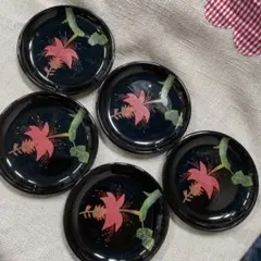 琉球 漆工芸 銘々皿