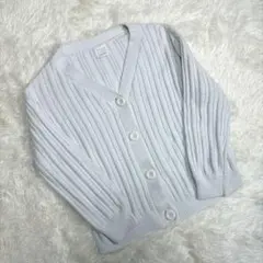 ジェラートピケ　エアリーモコカーディガン　ホワイト　PWNT214039