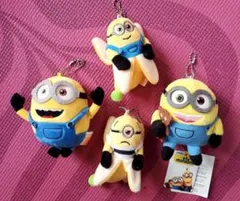 ミニオンぬいぐるみ 2枚 バナナ2体 4点セット