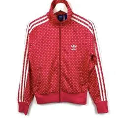 アディダス トラックジャケット ファイヤーバード ピンク 刺繍ロゴ バックロゴ