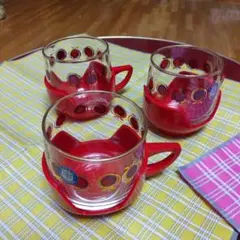 昭和レトロ ヴィンテージ 佐々木硝子 持ち手つきグラス