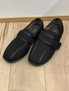 Tanpopo Biyori 介護シューズ ブラック 25.0-25.5cmのサムネイル