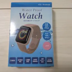 防水仕様スマートウォッチ ピンク