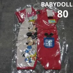 BABYDOLL ミッキー ミニー ロンパース 80cm