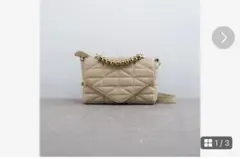 ZARA ビーズディテール キルティング クロスボディバッグ　ショルダーバッグ