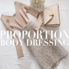 プロポーションPBDラメ織りツィードスカート冬シルバー白ホワイトXSレディー