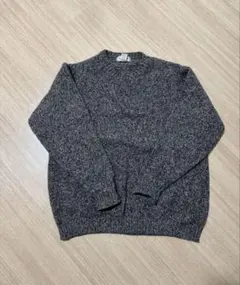 80〜90sスコットランド製L.L.Bean 100%ウールセーター XL