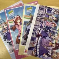 ウマ娘クリアファイル4枚セット ファミリーマートコラボ