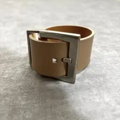 MAISON BOINET メゾンボワネ　レザーバングル　ゴールド金具 Maison Boinet メゾンボワネ レザー バングル ゴールド ボルドー