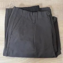 無印良品　ムラ糸タックチノワイドパンツM股下長め
