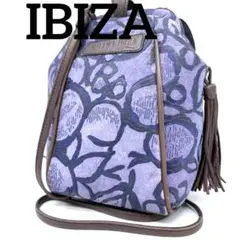 AOYAMA IBIZAイビサ 紫色 花柄 サコッシュポシェット管理番号4-16