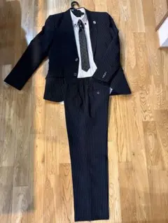 ネイビー ストライプ スーツ セット　160 ヒロミチ ナカノ