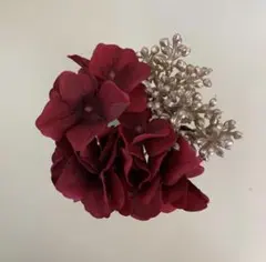 成人式前撮り ワイン赤金 髪飾りヘッドドレスヘッドパーツ ウェディング 卒業式袴