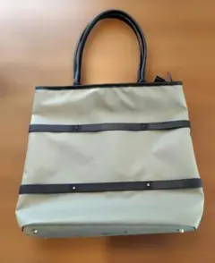 サイモンカーターSIMON CARTERトートバッグ ベージュ×ブラック