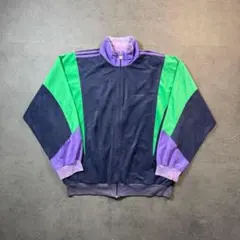 80s adidas Ventex製 ベロア トラックジャケット ジャージ 古着