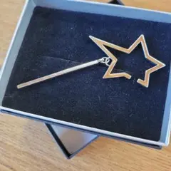 スター　イヤーカフ　シルバー調