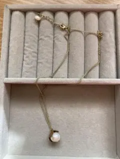 バロックパール＊真鍮ネックレス