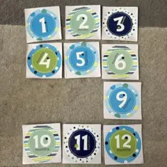 月齢写真用ステッカー　10枚セット