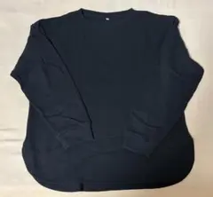 無印良品　ワッフル編み クルーネックカットソー　Lサイズ